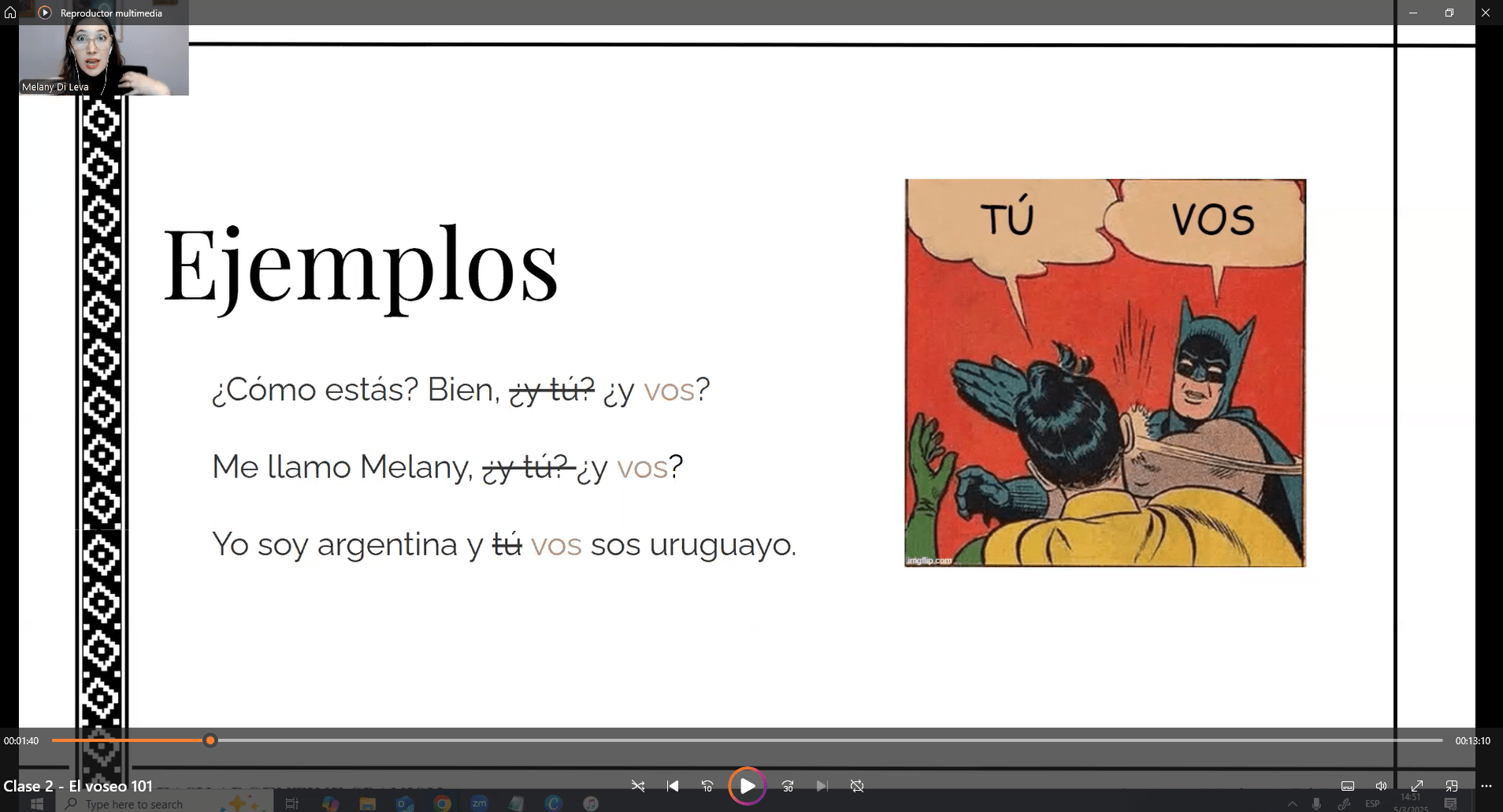 Commander Voseo Curso del Voseo - Easy Argentine Spanish